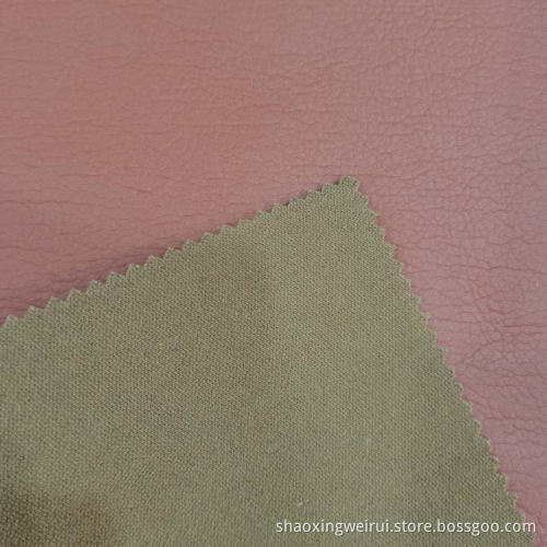 PU Leather With Woven Backing For Sofa